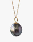 10-11mm Drop Tahitian Pearl Pendant - Marina Korneev FP