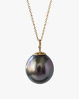 10-11mm Drop Tahitian Pearl Pendant - Marina Korneev
