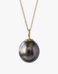 10-11mm Drop Tahitian Pearl Pendant - Marina Korneev FP