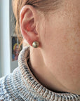 10-11mm Tahitian Pearl Stud Earrings - Marina Korneev Fine Pearls