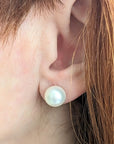 10-11mm White South Sea Pearl Stud Earrings - Marina Korneev Fine Pearls