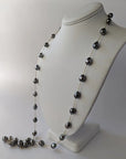 10-12mm Semi-Baroque Tahitian Pearl Station Long Necklace - Marina Korneev Fine Pearls