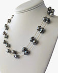 10-12mm Semi-Baroque Tahitian Pearl Station Long Necklace