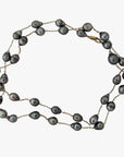 10-12mm Semi-Baroque Tahitian Pearl Station Long Necklace - Marina Korneev Fine Pearls