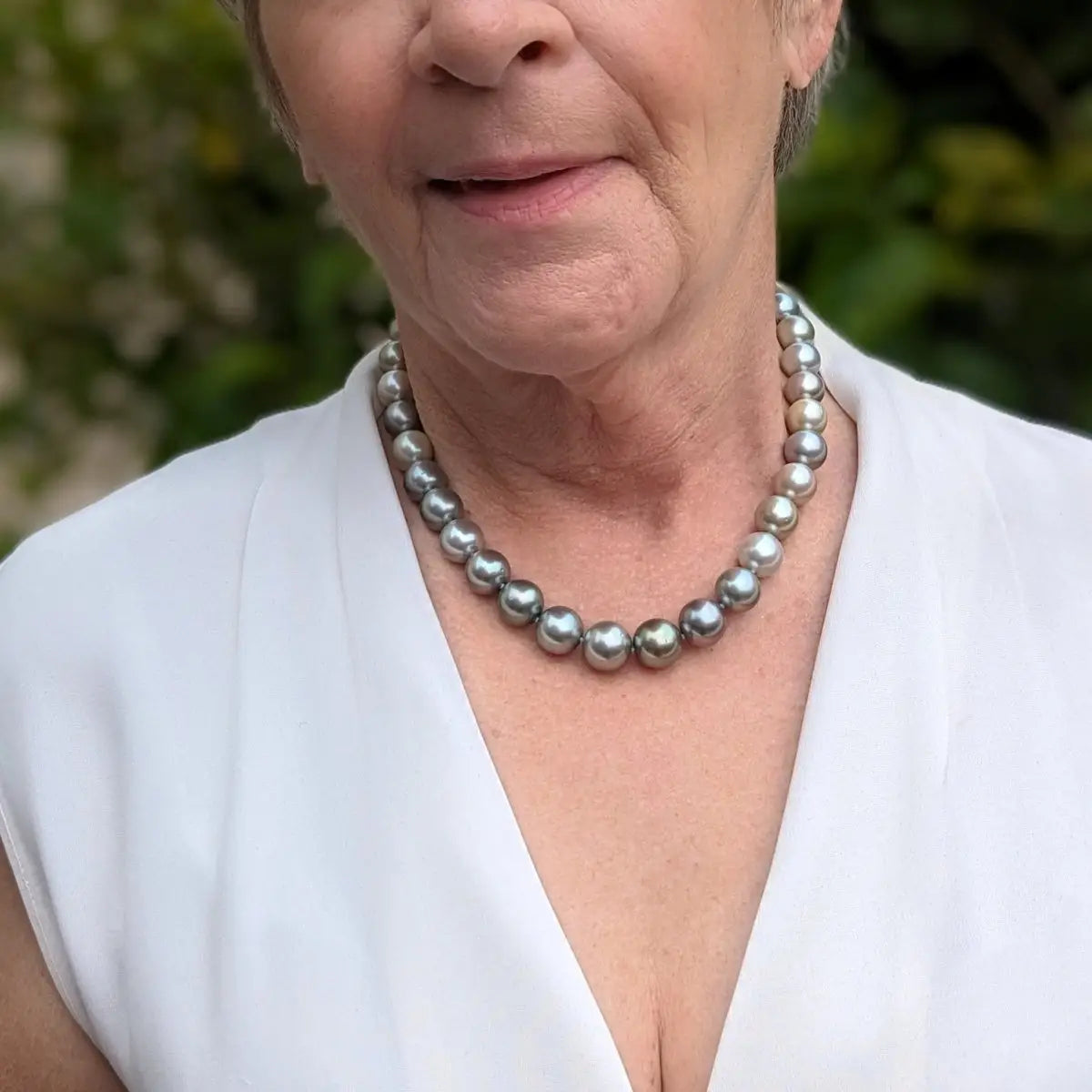 10-14mm Pastel Mix Tahitian Pearl Necklace - Marina Korneev Fine Pearls