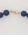 11-12mm Golden South Sea Pearl and Lapis Lazuli Necklace - Marina Korneev Fine Pearls