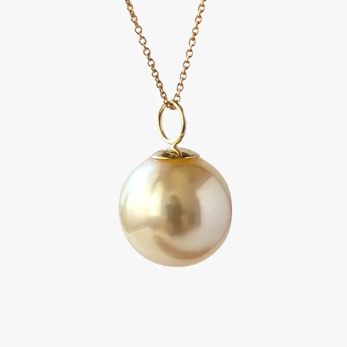 11-12mm Golden South Sea Pearl Pendant - Marina Korneev