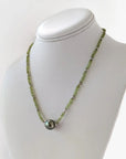 11-12mm Tahitian Pearl and Peridot Beads Necklace - Marina Korneev Fine Pearls