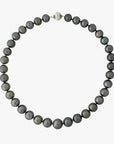 11 - 15mm Dark Aubergine Tahitian Pearl Necklace - Marina Korneev