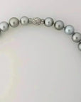 11 - 15mm Silver Gray Tahitian Pearl Necklace - Marina Korneev