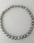 11 - 15mm Silver Gray Tahitian Pearl Necklace - Marina Korneev