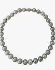 11 - 15mm Silver Gray Tahitian Pearl Necklace - Marina Korneev