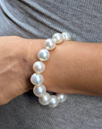 12 - 14mm White South Sea Pearl Bracelet Elegant Bracelets by Marina Korneev