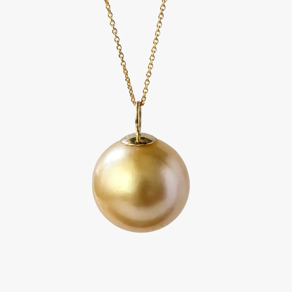 13-14mm Golden South Sea Pearl Pendant - Marina Korneev