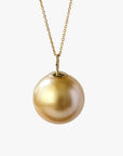 13-14mm Golden South Sea Pearl Pendant - Marina Korneev