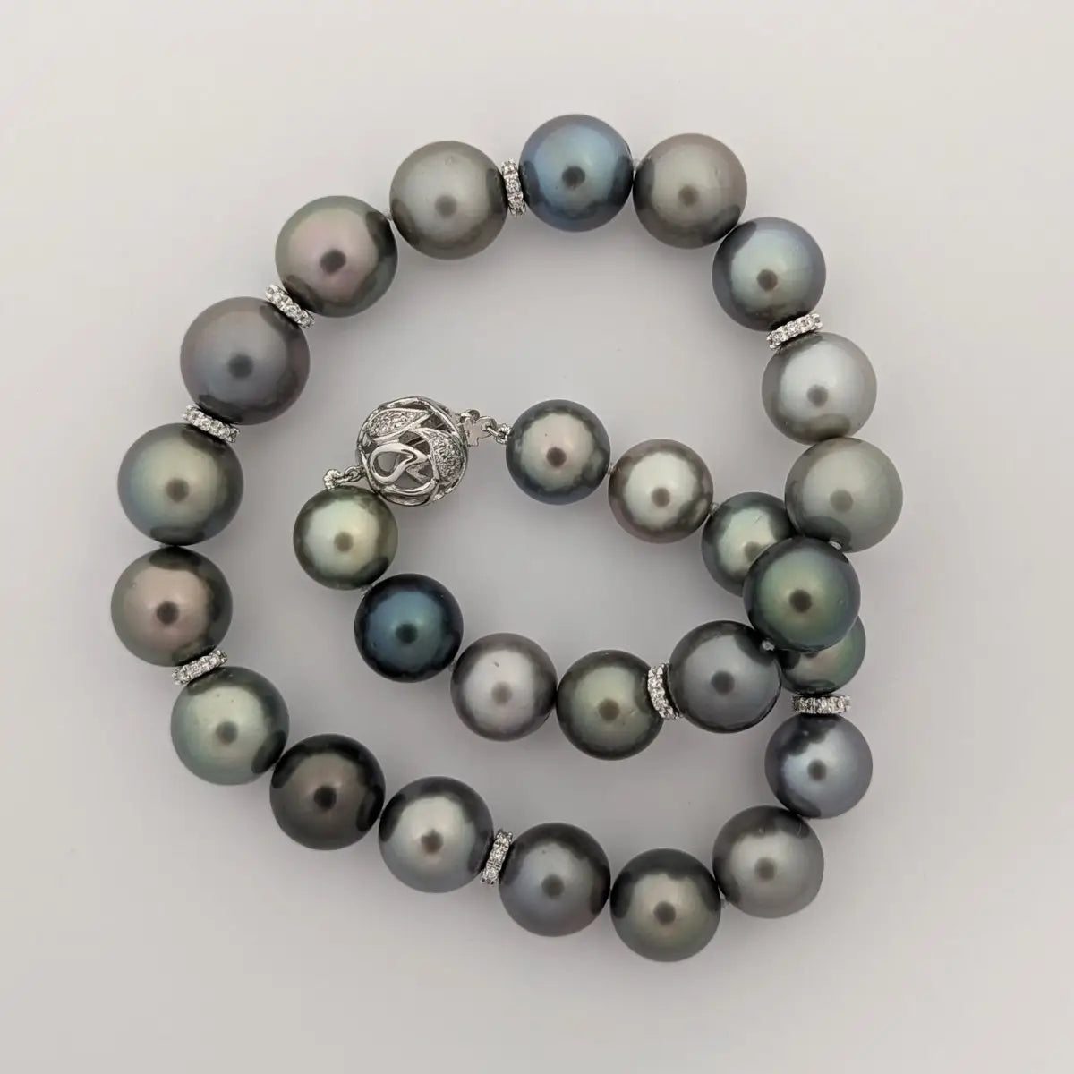 13-16mm Tahitian Pearl Pastel Color Mix Necklace - Marina Korneev Fine Pearls