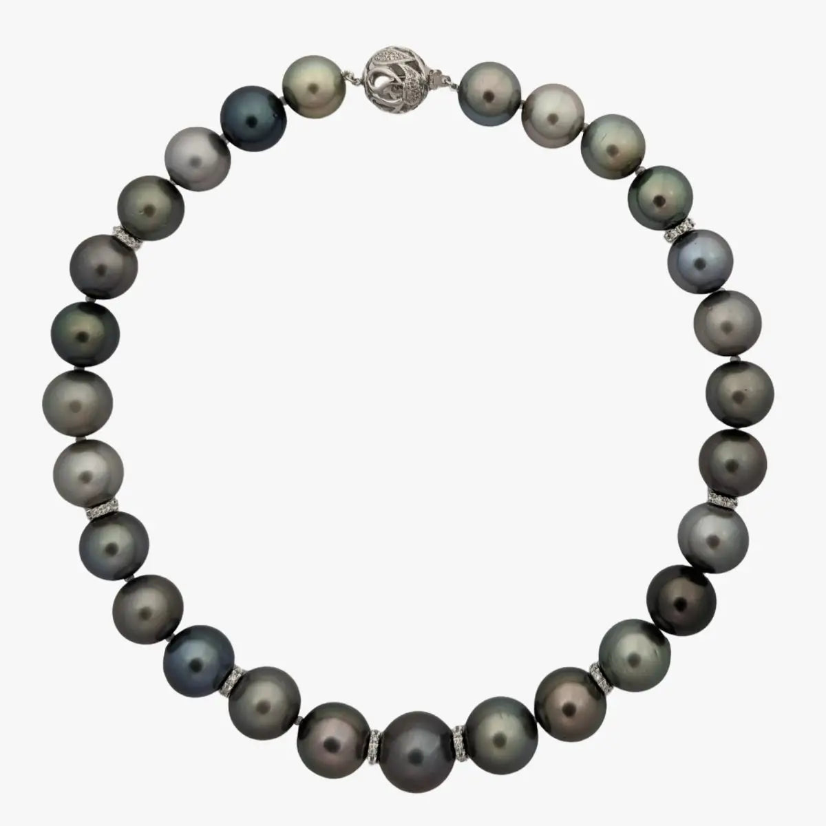 13-16mm Tahitian Pearl Pastel Color Mix Necklace - Marina Korneev Fine Pearls