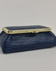 Blue Black Genuine Deerskin Jewelry Travel Bag - Marina Korneev