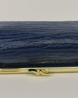 Blue Black Genuine Deerskin Jewelry Travel Bag - Marina Korneev