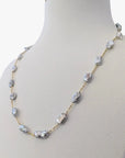 6 - 7mm Tahitian Keshi Pearl Station Necklace - Marina Korneev