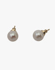 7.5-8.0mm White Akoya Pearl Stud Earrings - Marina Korneev Fine Pearls