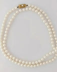 7.0 - 7.5mm Classic Genuine Mikimoto White Long Akoya Pearl Necklace - Marina Korneev
