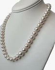 8.5-10.5mm Classic White Akoya Pearl Necklace - Marina Korneev