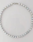 8.5-9.0mm Silver Semi-Baroque Akoya Pearl Necklace - Marina Korneev