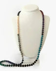 8.0 - 8.5mm Tahitian Pearl & Multi Gem Necklace - Marina Korneev