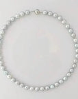 8.5 - 9.0mm Silvery Blue Semi - Baroque Akoya Pearl Necklace - Marina Korneev