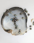 9-11mm EXCEPTIONAL Round Tahitian Pearl Station Long Necklace