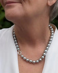 9-11mm EXCEPTIONAL! Silver Tahitian Pearl Necklace - Marina Korneev Fine Pearls