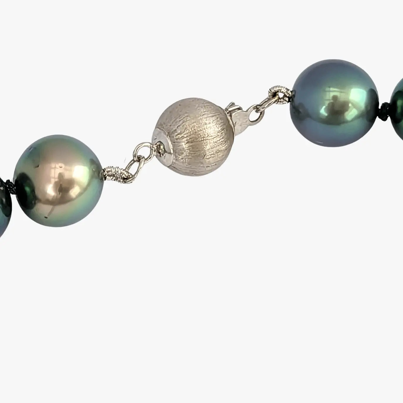 9-11mm Green Mix Tahitian Pearl Necklace - Marina Korneev Fine Pearls