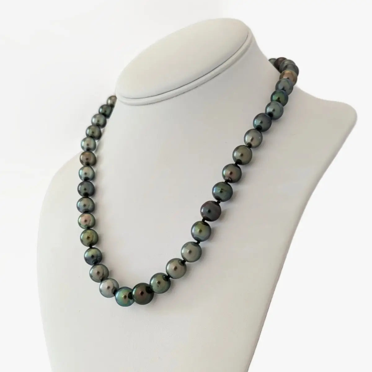 9-11mm Green Mix Tahitian Pearl Necklace - Marina Korneev Fine Pearls