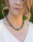 9-11mm Green Mix Tahitian Pearl Necklace
