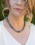 9-11mm Green Mix Tahitian Pearl Necklace - Marina Korneev Fine Pearls