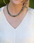 9-11mm Green Mix Tahitian Pearl Necklace - Marina Korneev Fine Pearls
