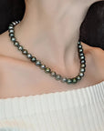 9-11mm Green Mix Tahitian Pearl Necklace
