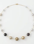 'History of Pearls' Pearl Station Necklace Elegant Necklaces by Marina Korneev