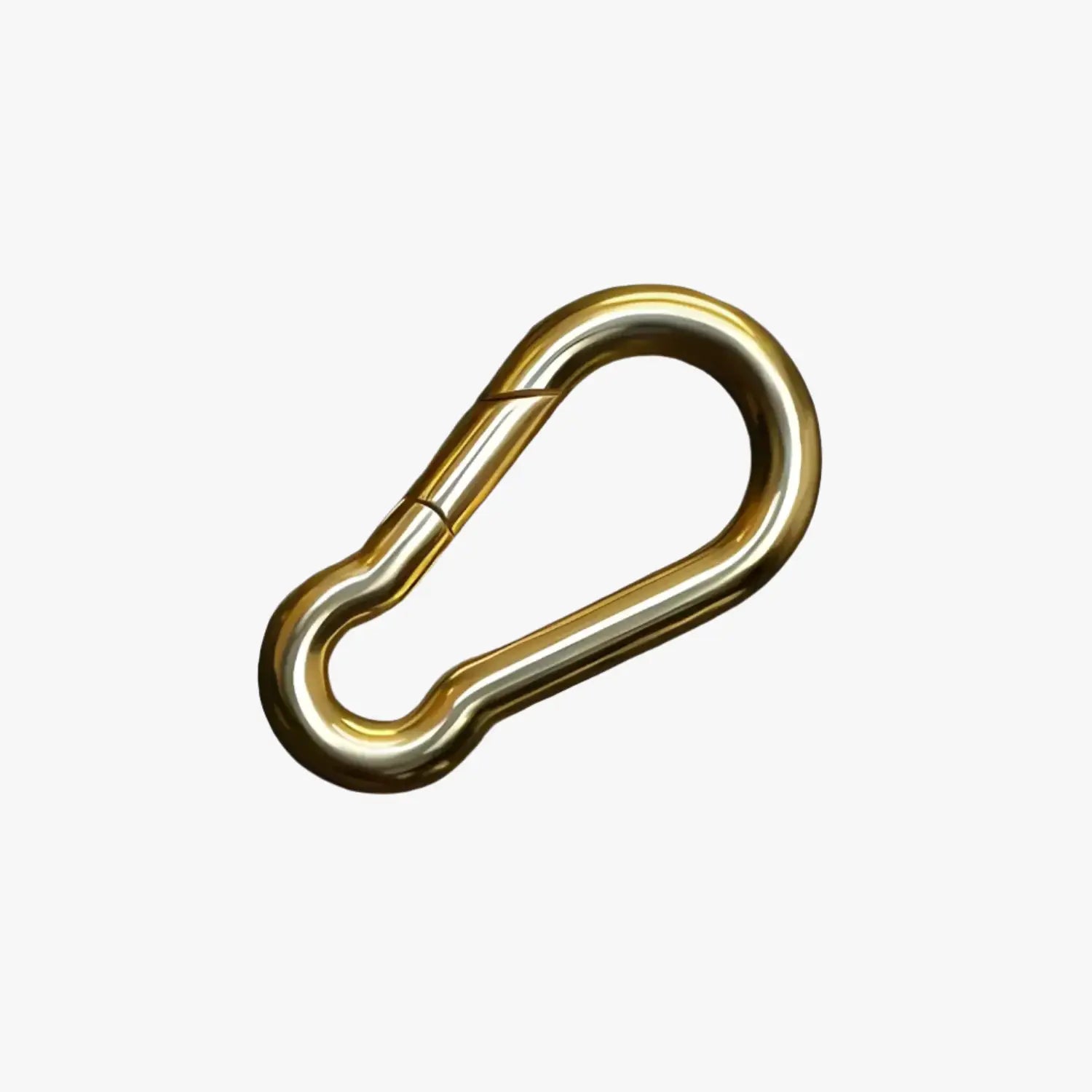 a metal hook on a white background