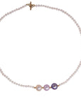 Freshwater Pearl Chain with 3 Edison Pearls Marina Pearls