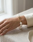 12 - 14mm White South Sea Pearl Bracelet Elegant Bracelets by Marina Korneev