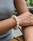 12 - 14mm White South Sea Pearl Bracelet Elegant Bracelets by Marina Korneev