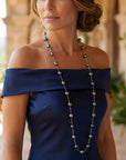 9-11mm EXCEPTIONAL Round Tahitian Pearl Station Long Necklace