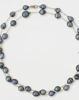10-12mm Semi-Baroque Tahitian Pearl Station Long Necklace
