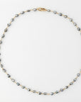 3-4mm Tahitian Keshi Pearl Station Necklace