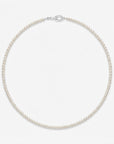 2.5-4.0mm White Baby Akoya Pearl Necklace Chain
