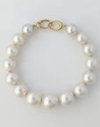 12 - 14mm White South Sea Pearl Bracelet Elegant Bracelets by Marina Korneev