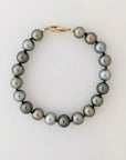9 - 10mm Peacock Mix Tahitian Pearl Bracelet Elegant Bracelets by Marina Korneev