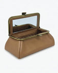 Camel Brown Handmade Genuine Leather Travel Bag - Marina Korneev